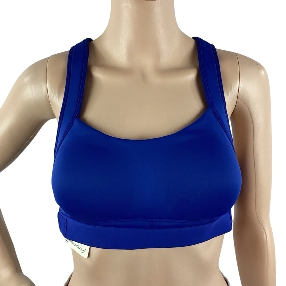 FP Movement Make a Move Bra Ocean Blue Size Small Crisscross Back Sports Bra